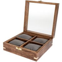 Harvey Makin Wooden Watch Box Holds 4 Watches