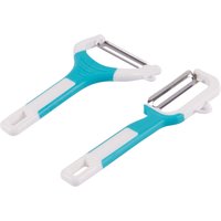 2pc Stainless Steel Fruit & Vegetable Peeler Set