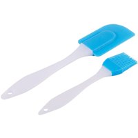 2pc Silicone Pastry Brush & Spatula Set