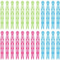 Plastic Dolly Clothes Pegs Pack 24