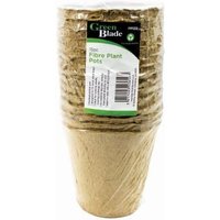 Fibre Seed Pots 8.5cm x 8cm Brown Pack 15 cm x 8 cm