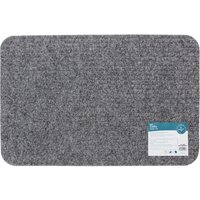 JVL Delta Scraper Door Mat, 40x60cm, Grey | Size: 40 cm x 60 cm