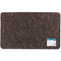 JVL Delta Scraper Door Mat, 50x80cm, Brown | Size: 50 cm x 80 cm