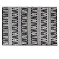 Lightweight Reversible Plastic Woven Outdoor Rug 120x170cm ZigZag x 180 cm
