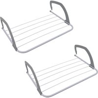 Over Door Radiator Clothes Drying Airer 3M White Pack 2 Pack