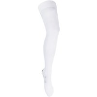 Medalin Men's Anti-Embolism Thigh High Stockings in White | Size: Small