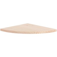 Solid Pine Corner Shelf Kit 28.5cm Floating Shelf Natural Finish DIY Paintable Light