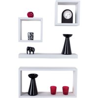 Hudson Set 4 Floating Shelf Set Matt