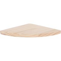 Solid Pine Corner Shelf Kit 20cm Floating Shelf Natural Finish DIY Paintable Light
