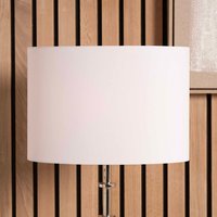 Ivory Oval Poly Cotton Lampshade Table Lamps inches