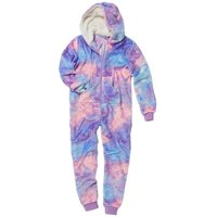 n Galaxy Print Fleece Onesie