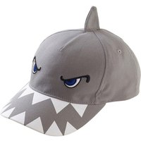 Hats Hats Hats Boy's Shark 3D Peak Cap in Mid Grey | Size: 3-6 Years