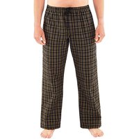 Just Essentials Men's Check Pyjama Trousers in Black | Size: XL