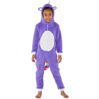 Animal Crazy Girl's Glitter Unicorn Fleece Onesie in Lilac | Size: 10-11 Years