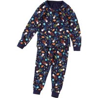 Bedlam Boy's Boys Rocket Ships Pyjama Set in Midnight | Size: 6-7 Years