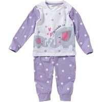 Lullaby Girl's Girls Elephants Pyjama Set in Pale Lilac | Size: 12-18 m