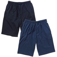 Bedlam Boy's Boys 2 Pack Jersey Pyjama Shorts in Navy | Size: 7-8 Years