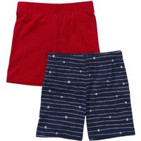 Just Essentials Girl's 2 Pack Jersey Cycling Shorts in Red | Size: 5-6 Years