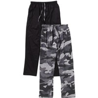 Bedlam Men's Boys 2 Pack Jersey Pyjama Trousers in Dark Grey | Size: 15 Years