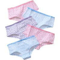Just Essentials Girl's 5 Pack Printed Hipster Briefs | Size: 7-8 Years