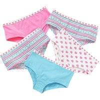 5 Pack Printed Hipster Briefs Pale Years
