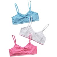 Just Essentials Girl's 3 Pack Crop Tops in Pink | Size: 13 Years