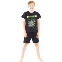 Bedlam Boy's Perfect Day Gaming Pyjama Set in Black | Size: 11-12 Years