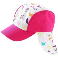 Hats Hats Hats Girl's Butterfly Legionnaire Cap in Bright Pink | Size: 3-6 Years