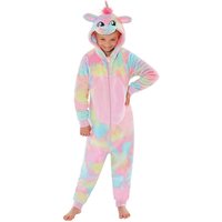 Animal Crazy Rainbow Unicorn Fleece Onesie | Size: 11-12 Years