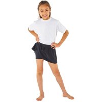 H2O Girl's School Swim Sports Skorts in Black | Size: 11-12 Years