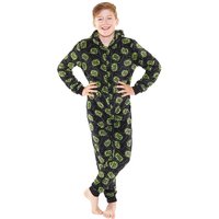 Bedlam Gaming Fleece Onesie in Green | Size: 11-12 Years