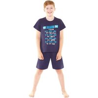 Bedlam Boy's Perfect Day Gaming Pyjama Set in Navy | Size: 13-14 Years