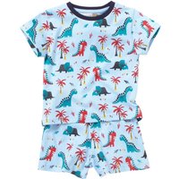 Lullaby Boy's Dinosaur Short Pyjama Set in Light Blue | Size: 2-3 Years