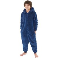 Bedlam Fluffy Fleece Onesie in Navy | Size: 11-12 Years