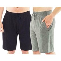 Just Essentials Men's 2 Pack Jersey Pyjama Shorts in Black | Size: XL