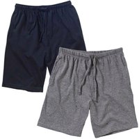 Bedlam Boy's 2 Pack Jersey Pyjama Shorts in Black | Size: 9-10 Years