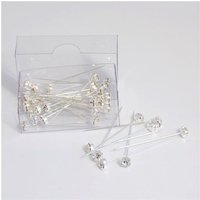 & Corsage Pins Diamante 5mm Pack 36
