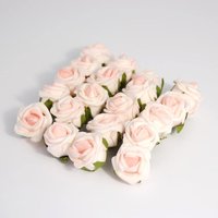 & Flower Rose Heads Polyfoam 3.1cm Pack 20