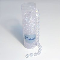 & Pearl Bead Chain 3m x 14mm IridescentClear