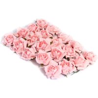 & Flower Rose Heads Paper 3.4cm Pack 20