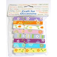 & FLOWER PEGS PK8 Pegs Flower Pack 8 Trimits Craft Occasions