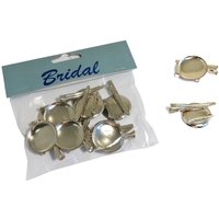 & Hair ClipBrooch Metal 4.5 x 3cm Pack 12 x 3 cm