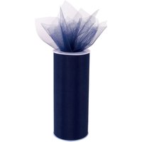 & TULLE 23MX15CM Trim Tulle 23m x 15cm Occasions Bulk Blue 23MX15 cm