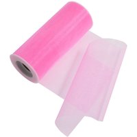 & ORGANZA 23MX15CM Trim Organza 23m x 15cm Hot Pink Occasions Bulk 23MX15 cm