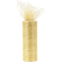 & Trim Mesh Tulle 10m x 15cm Metallic & 10m x 15 cm
