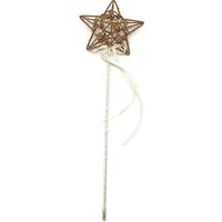 & WAND STAR W RBN Wand Star Ribbon Rose Gold Occasions Bulk