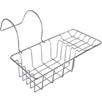Orsina Over Side Bath Rack in Silver