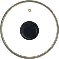 20cm Saucepan Lid Tempered Glass Lid Steam Vent Safer Cooking Durable Replacement Pan Lid Clear