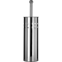 Orsina Modern Square Toilet Brush & Holder, Hygienic Bathroom Cleaner, Stainless Steel Cleaning Brush, Toilet Scrubber in Silver