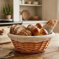 Round Basket Inner Lightweight Handwoven Willow Basket Strong Rustic Basket Everyday Use